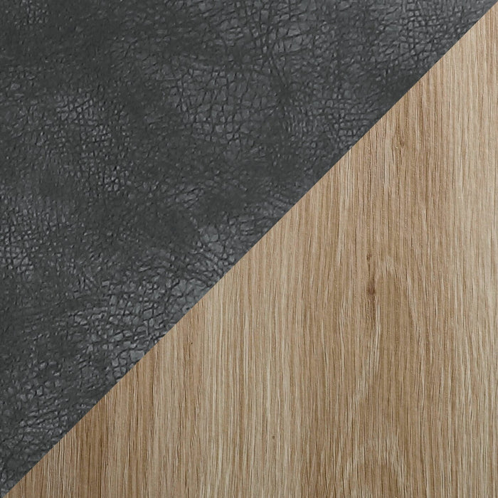 Ensemble de salle à manger Joss 5 pièces en métal avec table, rallonge papillon de 63 po à 86,5 po (L) et 4 chaises Bay - anthracite