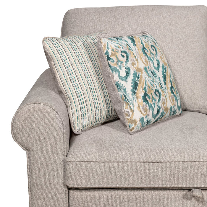 Sofa-lit sectionnel Haven de Scott Living 3 pièces en tissu de chenille - gris