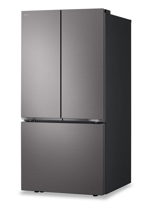 Réfrigérateur intelligent LG de 25 pi³ à portes françaises avec machine à glaçons - acier inoxydable noir - LF25S6200D