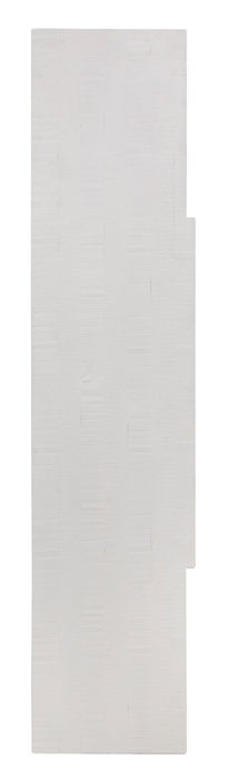 Meuble pour téléviseur traditionnel Wesley de 80 po avec rangement et système de gestion des câbles pour téléviseurs jusqu’à 85 po - blanc calcaire