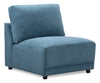 Fauteuil sans accoudoirs modulaire Voyage en tissu avec coussins de dossier amovibles - bleu