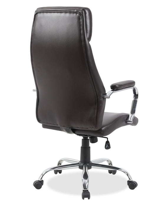 Chaise de bureau Steadman de 24.4 po - brun foncé