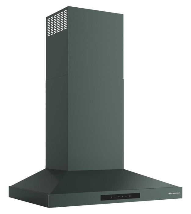 Hotte de cuisinière murale KitchenAid de 30 po de style auvent à 4 vitesses - genévrier - KVWC730SJP