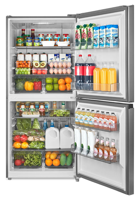 Appareil vertical 3 en 1 Midea de 20 pi3 convertible en réfrigérateur ou congélateur - acier inoxydable - MRU21C7BST