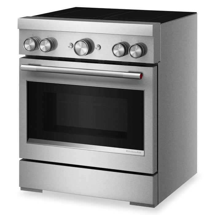 Cuisinière KitchenAid de 4,1 pi3 et de 30 po à convection avec friture à air sans préchauffage - acier inoxydable - KFIS930SSS