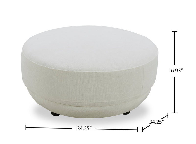 Pouf Davvero - ivoire