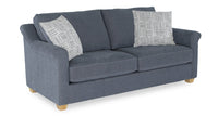  Sofa contemporain Finesse de 81 po en tissu de chenille - mousse de silex