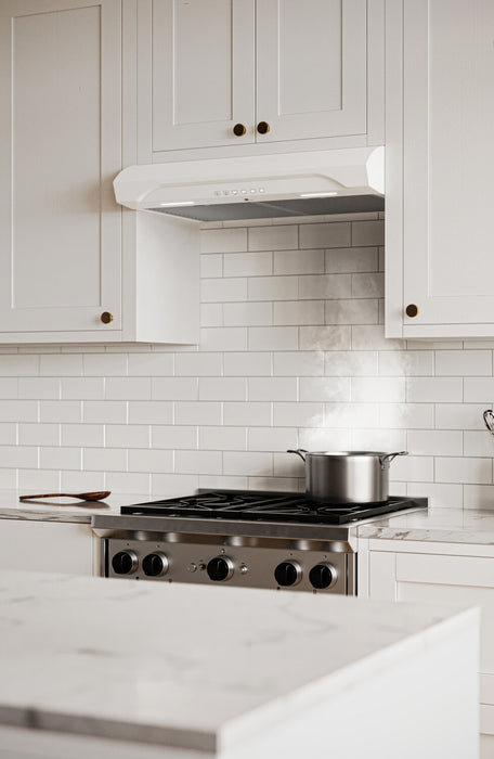 Hotte de cuisinière sous l’armoire Broan de série ALT3 de 30 po - blanche - ALT3304WW