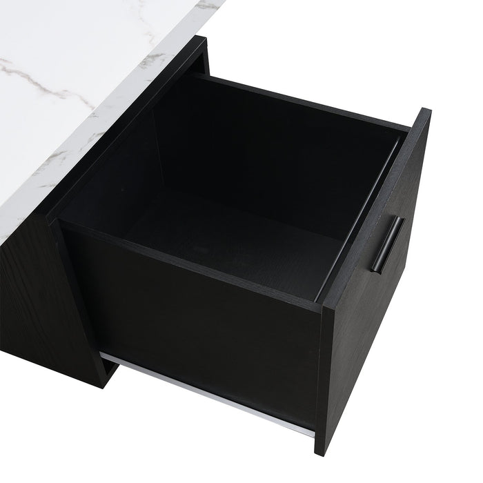 Bureau Winslow de 60 po à 3 tiroirs - noir