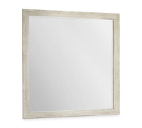 Miroir de commode de chambre à coucher Clara à fixer au meuble ou à suspendre au mur - chêne blanchi