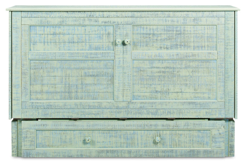 Armoire-lit Parker, écume de mer - format grand lit