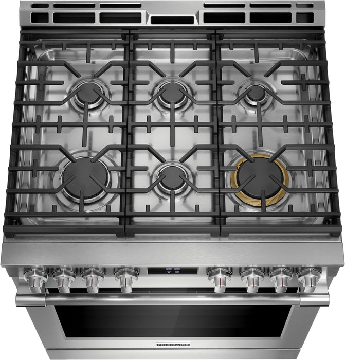 Cuisinière à gaz Frigidaire Professional de 6 pi³ avec convection totale et friture à air - acier inoxydable Smudge-ProofMD - PCFG3080AF