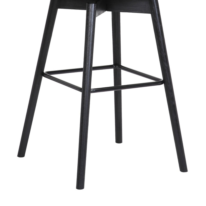 Tabouret Nash de hauteur comptoir en tissu en polyester et en métal - gris