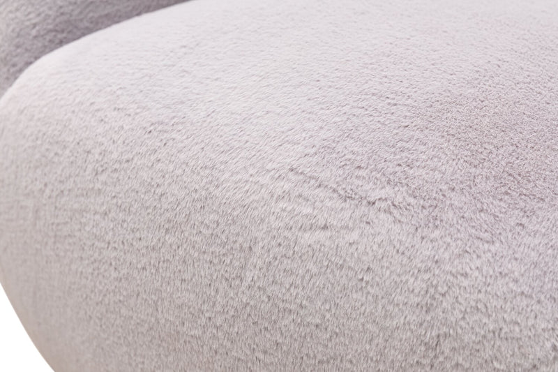 Fauteuil d’appoint Hugz de 45 po en tissu - gris