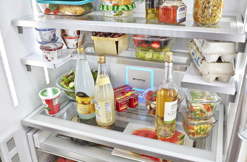 Réfrigérateur Whirlpool de 23,8 pi3 et de 36 po de profondeur comptoir à portes françaises - acier inoxydable - WRFC9636RZ 