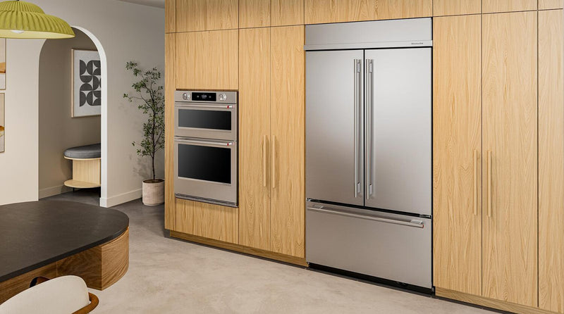 Réfrigérateur KitchenAid de 24,2 pi³ et de 42 po à portes françaises à congélateur inférieur - acier inoxydable  - KBFN542SPS