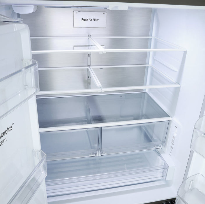 Réfrigérateur LG de 36 po et 24 pi3 de profondeur comptoir Counter-Depth MaxMC à portes françaises avec Zero ClearanceMC - LF24Z6530S