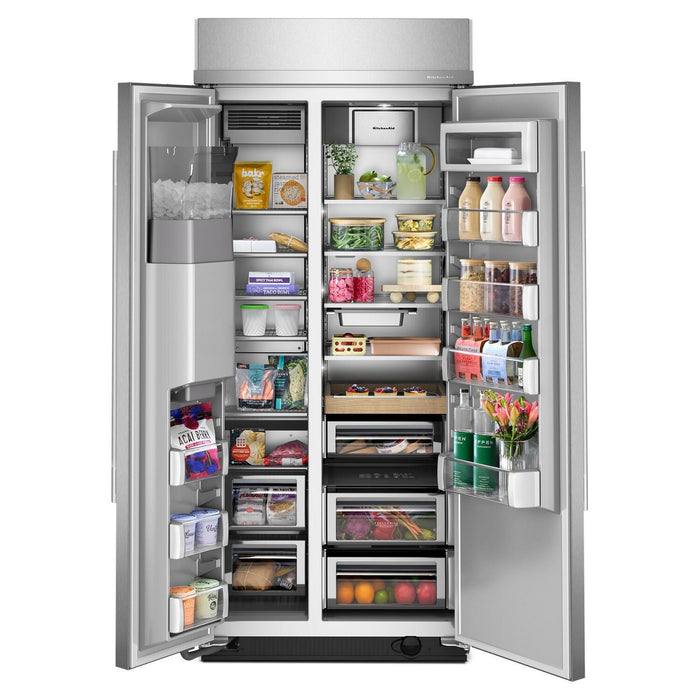 Réfrigérateur encastré KitchenAid de 20,8 pi³ et de 36 po - acier inoxydable PrintShieldMC - KBSD736SPS