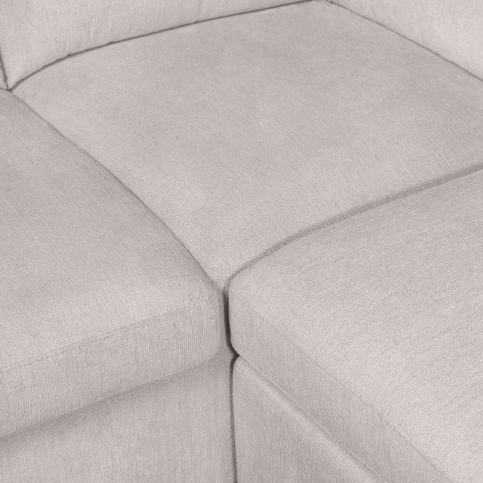 Sofa-lit sectionnel de droite Envy 2 pièces en tissu de chenille - gris brouillard