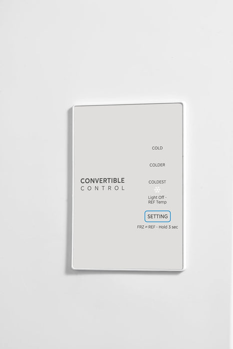 Appareil vertical 2 en 1 Midea de 21 pi3 convertible en réfrigérateur ou congélateur - acier inoxydable - MRU21B6ASL