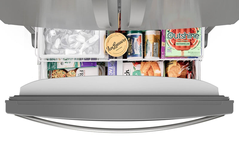 Réfrigérateur Whirlpool de 20 pi3 et de 36 po de profondeur comptoir à portes françaises - acier inoxydable - WRFC2036RZ 