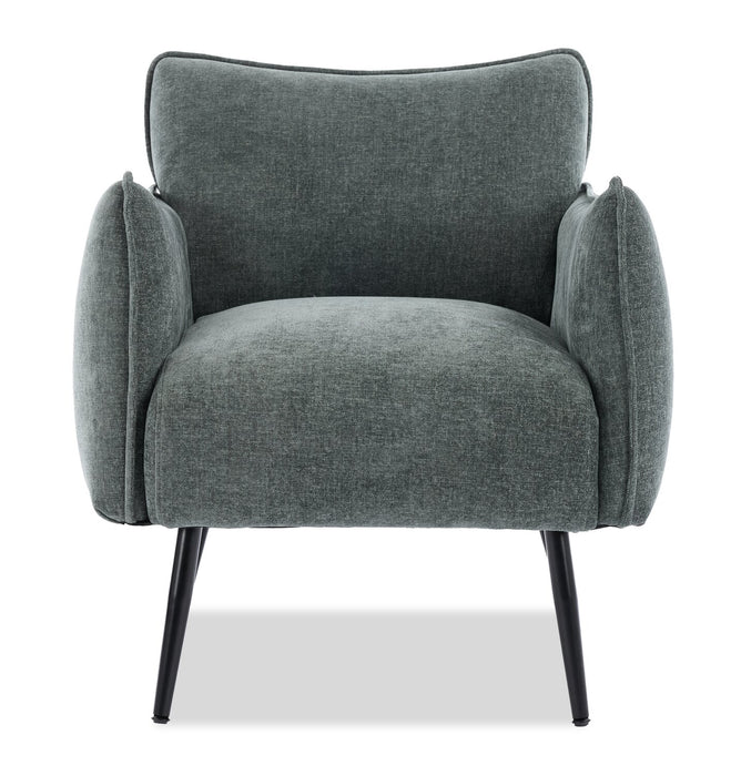 Fauteuil d’appoint Arlo de 29,5 po en tissu d’apparence lin - vert