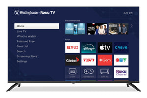 Téléviseur intelligent QLED Westinghouse UHD 4K de 50 po avec Roku TV (WR55QC5500) - modèle 2025