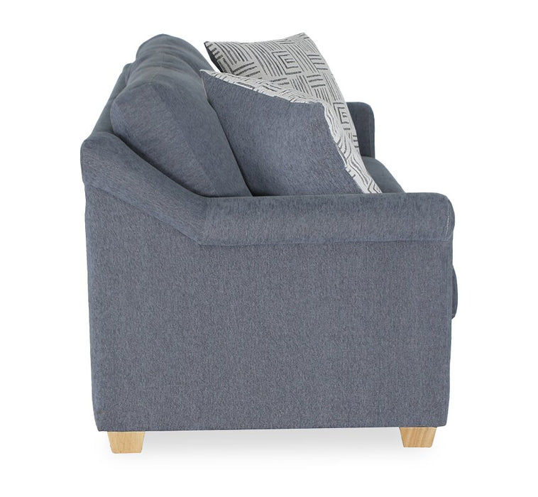 Sofa contemporain Finesse de 81 po en tissu de chenille - mousse de silex