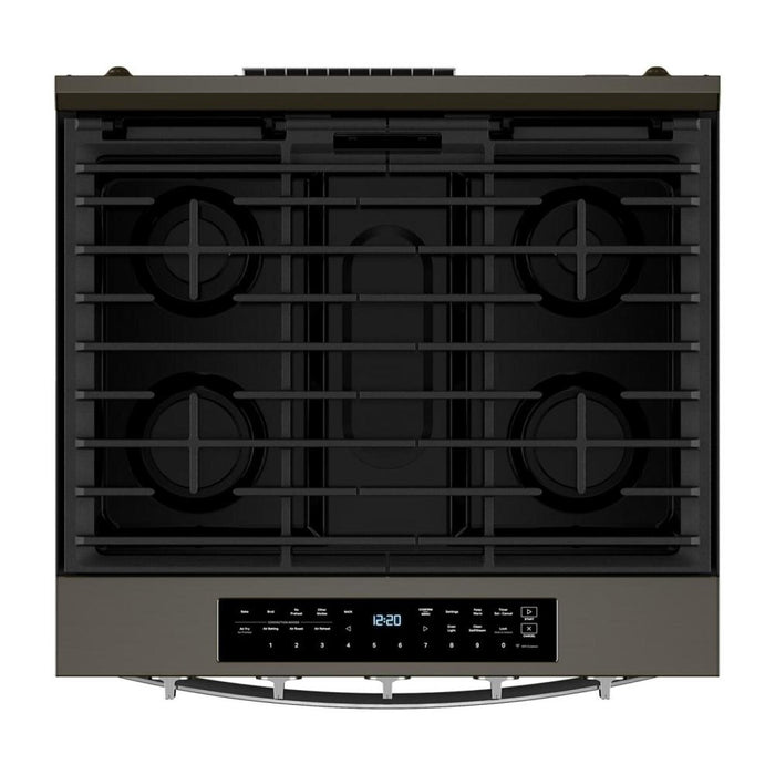 Cuisinière à gaz Whirlpool de 5 pi3 avec friture à air et revêtement WipeCleanMC - acier inoxydable noir - WSGS7530RV