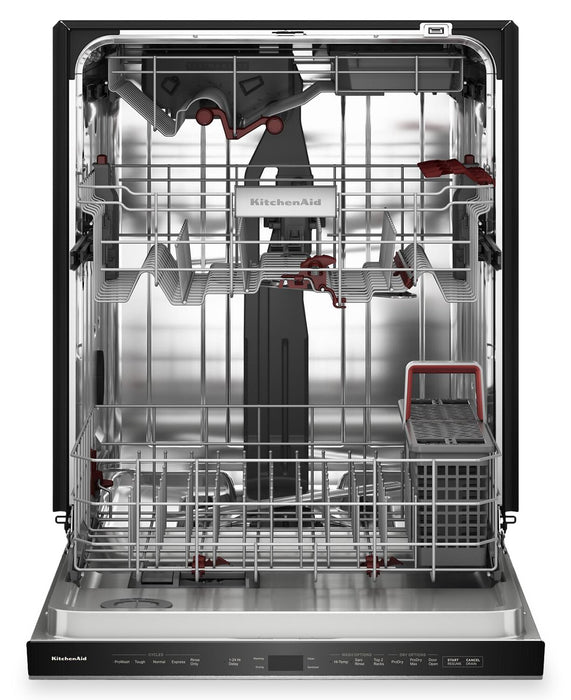 Lave-vaisselle KitchenAid de 24 po et de 44 dBA et troisième panier 360° Max JetsMC - acier inoxydable avec fini PrintShieldMC - KDPS724SPS