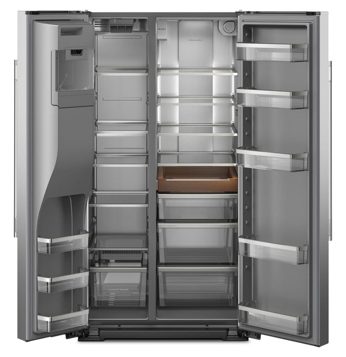 Réfrigérateur KitchenAid de 21 pi3 et de 36 po de profondeur comptoir  - acier inoxydable résistant aux traces de doigts - KRSC536RPS