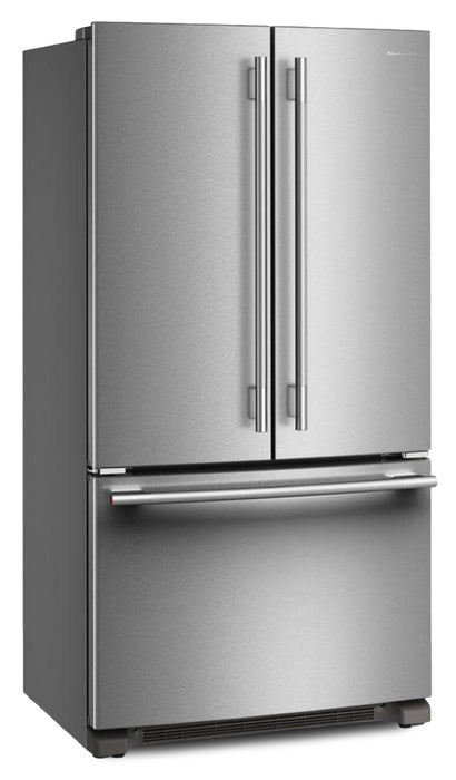 Réfrigérateur KitchenAid de 36 po et de 20 pi3 de profondeur comptoir à portes françaises - acier inoxydable PrintShieldMC - KRFC136SPS