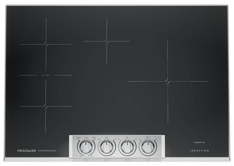 Surface de cuisson à induction Frigidaire Professional de 30 po à 4 brûleurs - acier inoxydable - PCCI3080AF