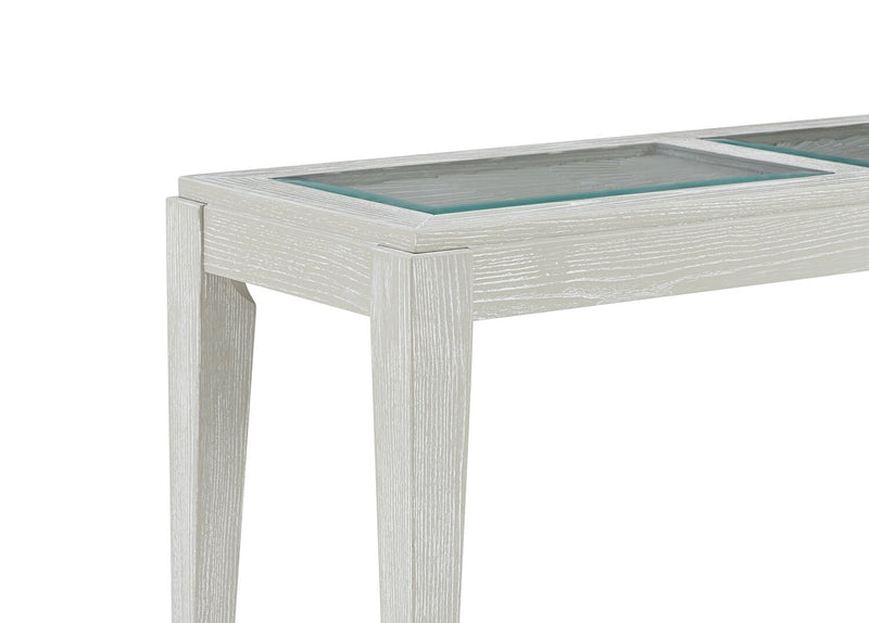 Table de salon Vida 47,5 po en bois massif avec tablette - sable