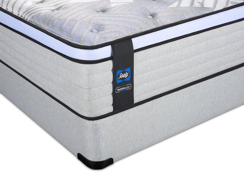 Ensemble matelas moelleux à Euro-plateau Strasbourg PosturepedicMD de série 800 de Sealy pour grand lit