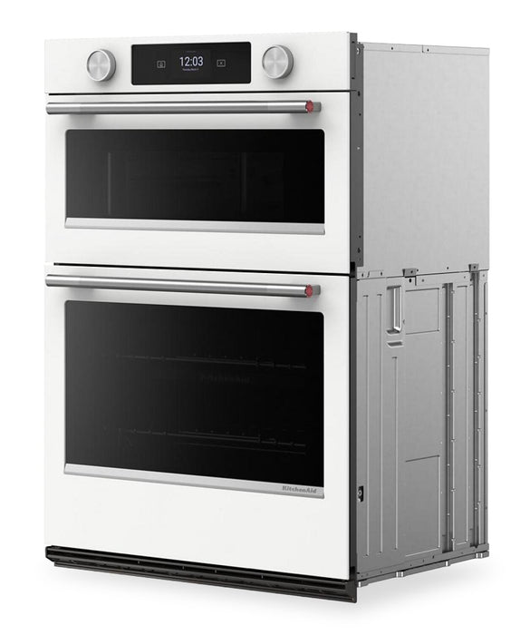 Four mural combiné intelligent électrique KitchenAid de 30 po - blanc - KOEC730SWH