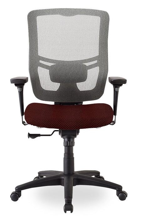 Chaise de bureau Dante de Tempur-Pedic de 26,4 po - rouge avec dossier à mailles