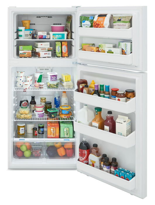 Réfrigérateur Frigidaire de 18 pi3 et de 30 po à congélateur supérieur qui convient à une installation dans un garage - blanc - FFHT1814YW