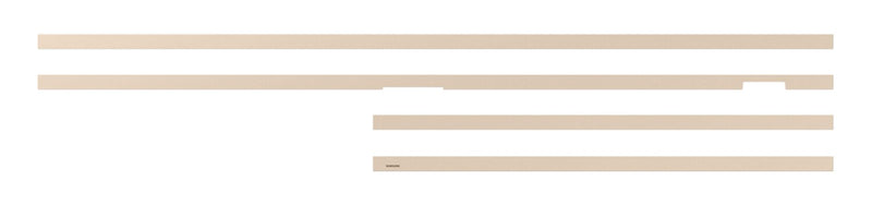 Cadre décoratif personnalisable pour téléviseur The Frame Pro de 85 po de Samsung - sable doré biseauté