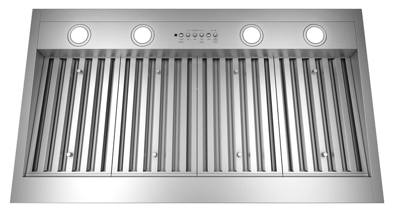Module de hotte encastrable personnalisable intelligent GE de 42 po - acier inoxydable - UVC9420SLSS