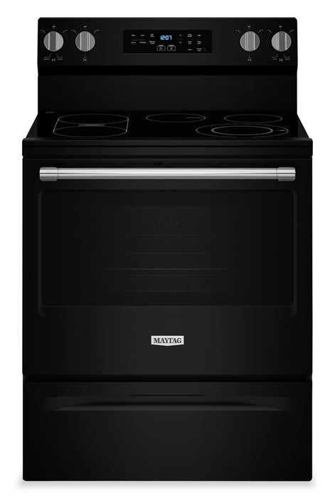 Cuisinière électrique Maytag de 5,3 pi3 et de 30 po avec friture à air sans préchauffage - noire - YMFES6030RB