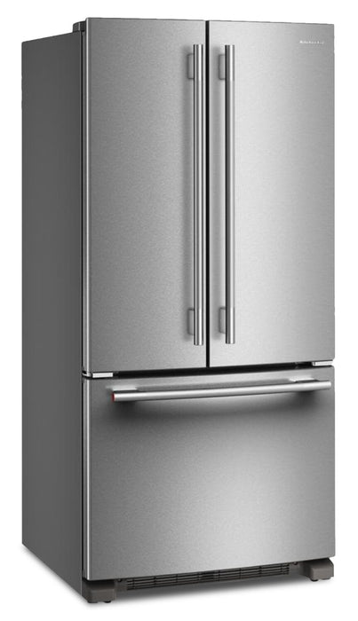 Réfrigérateur KitchenAid de 22 pi3 et de 33 po de profondeur standard à portes françaises - KRFF333SPS