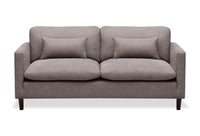  Sofa Kortlyn de 78 po en tissu d’apparence lin - gris