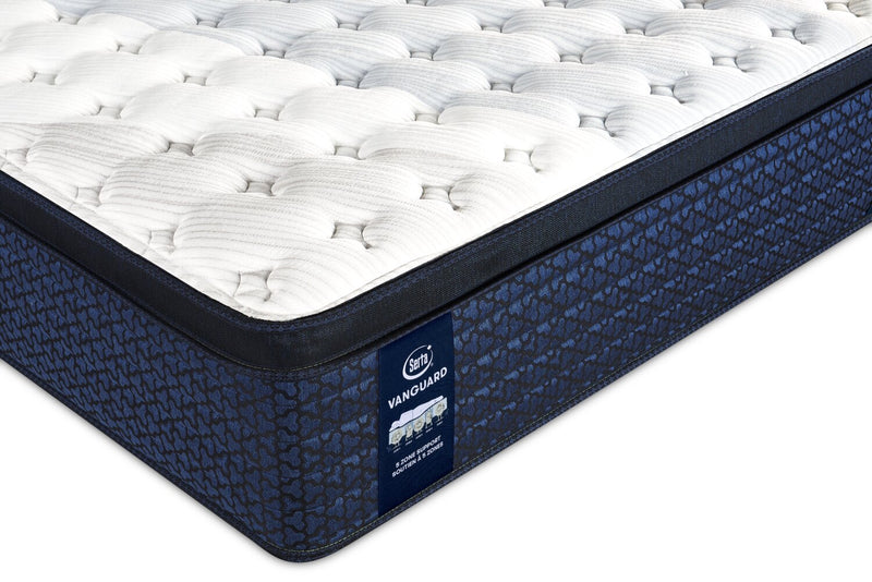 Matelas ferme à Euro-plateau Stonehaven Vanguard de Serta pour lit simple très long 