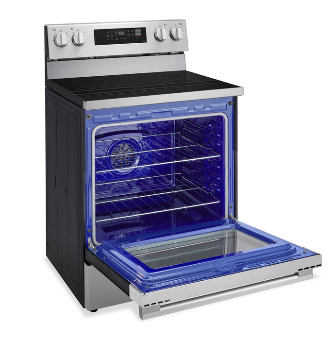Cuisinière intelligente électrique LG de 6,3 pi³ et de 30 po avec convection ProBake ConvectionMD et EasyCleanMD - acier inoxydable - LREN6321YE