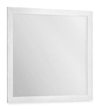Miroir de commode de chambre à coucher Elite à fixer au meuble ou à suspendre au mur - blanc