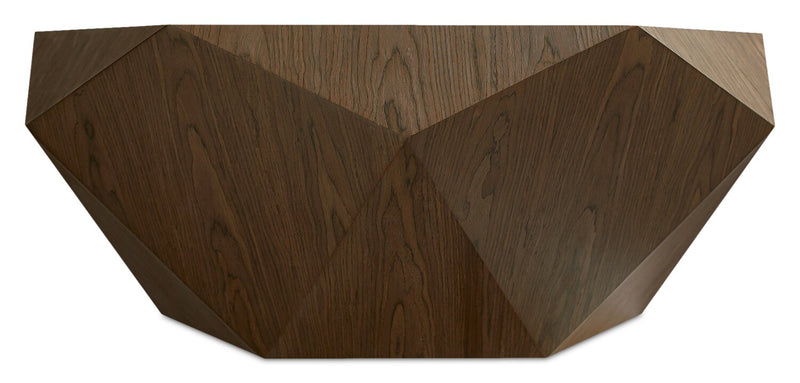 Table à café moderne Dawson de 37 po - brun clair