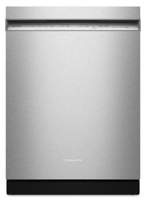 Lave-vaisselle KitchenAid de 24 po et de 47 dBA avec panier à ustensiles sur le troisième niveau - acier inoxydable PrintShieldMC - KDFS224SPS