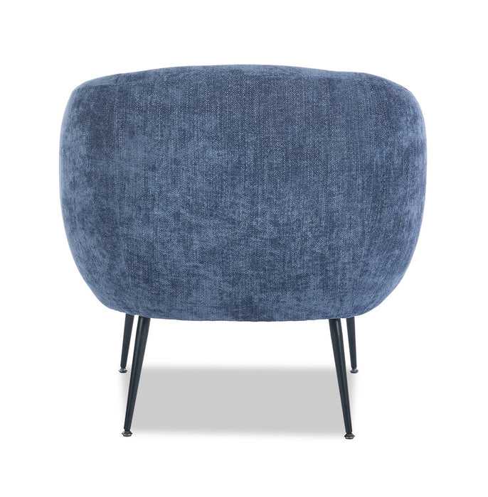 Fauteuil d’appoint Nova de 28,7 po en tissu bouclé - bleu