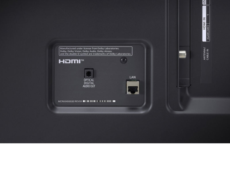 Téléviseur intelligent DEL LG UQ70720 UHD 4K de 86 po